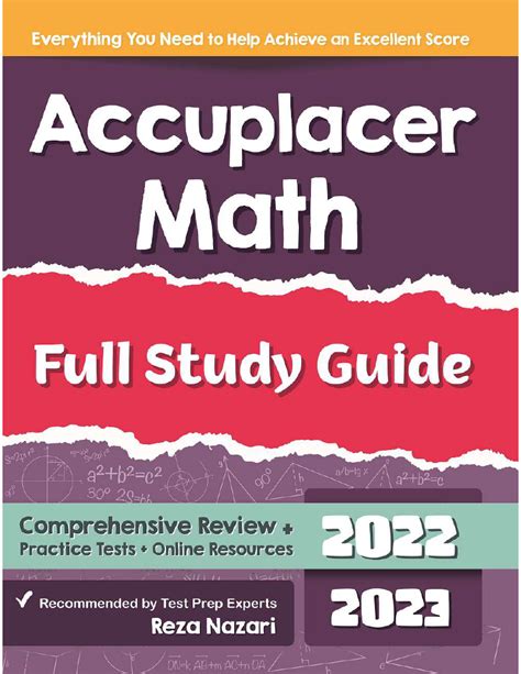 study guide for the accuplacer math test